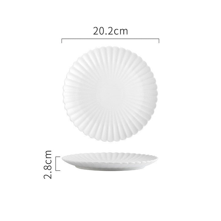 Solid Color Ceramic Dinner Plate | S & L - Mellies