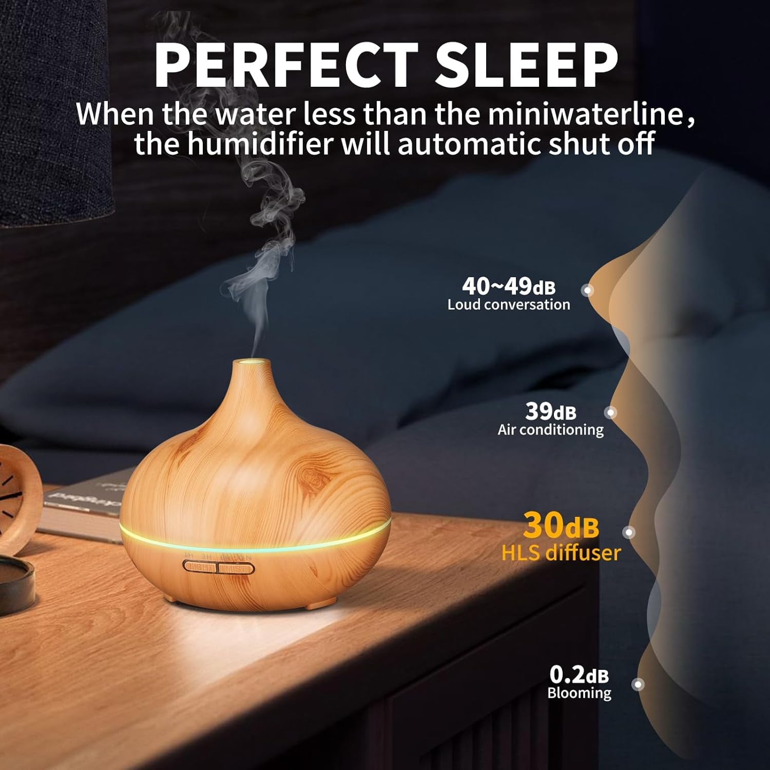 Aroma Humidifier for Essential Oil Large Room Diffuser Set with 10 Essential Oils, Aromatherapy Ultrasonic 550Ml Diffusers for Essential Oil, Bedroom Vaporizer Cool Mist Humidifier for Home and Office