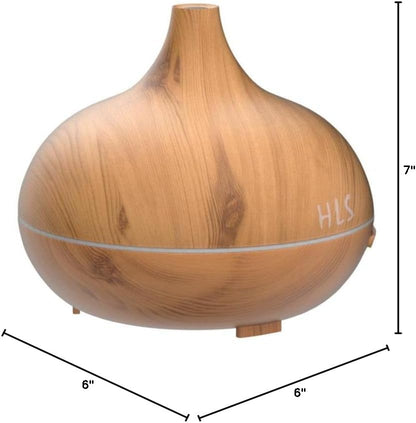 Aroma Humidifier for Essential Oil Large Room Diffuser Set with 10 Essential Oils, Aromatherapy Ultrasonic 550Ml Diffusers for Essential Oil, Bedroom Vaporizer Cool Mist Humidifier for Home and Office