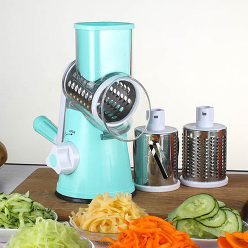 Multifunctional Round Mandoline Vegetable & Cheese Slicer