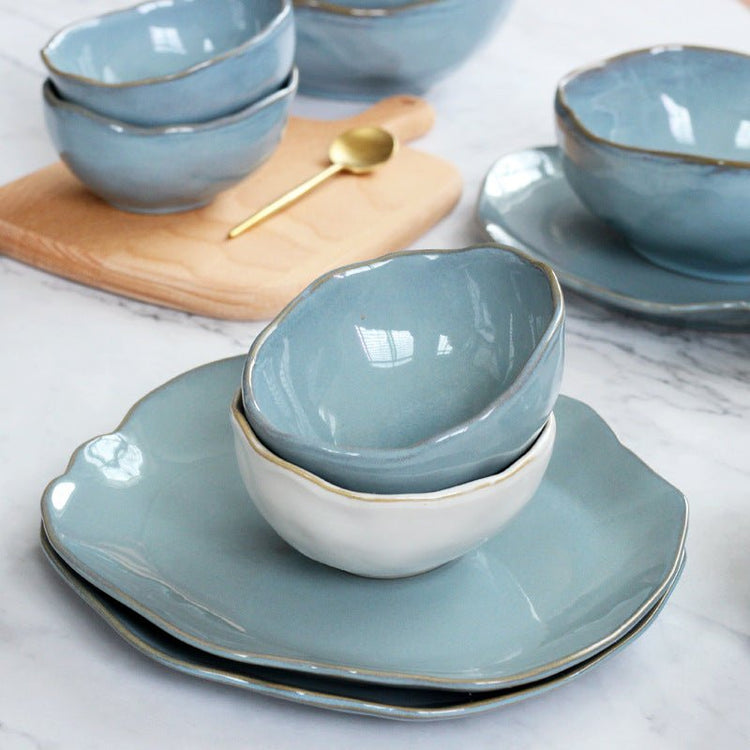 Nordic creative irregular ceramic tableware - Mellies
