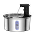 Round Stainless Steel Cat Water Fountain - Mellies