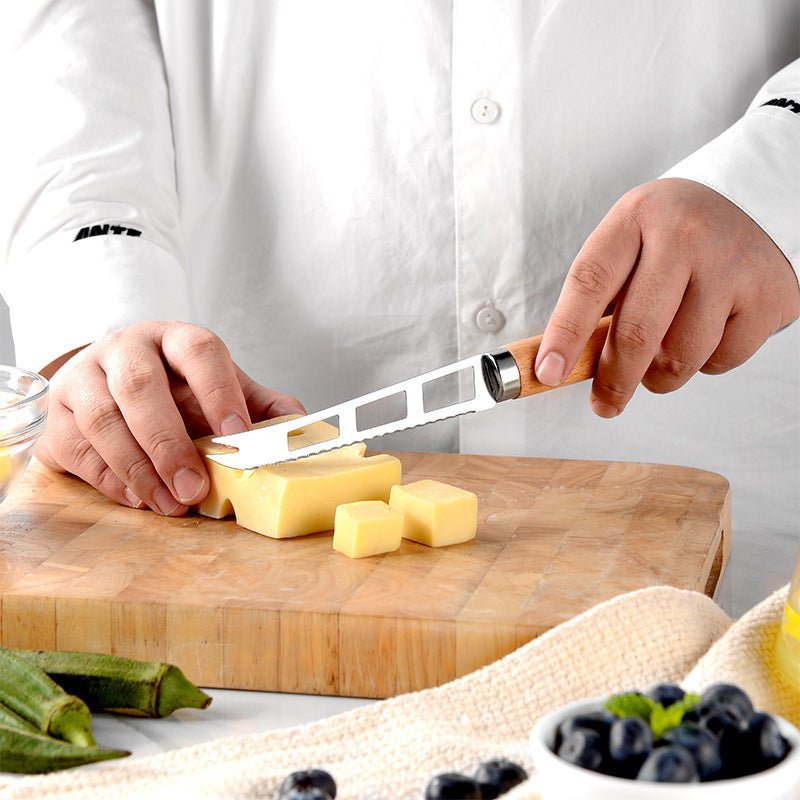 9 - Piece Kitchen Gadget Set | Stainless Steel & Beech Wood Handles - Mellies