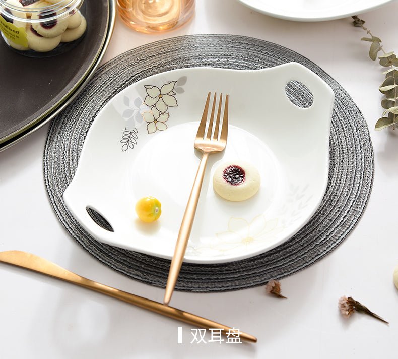 Bone China Tableware Set Bowl And Plate European Style Bowl And Dish Set - Mellies