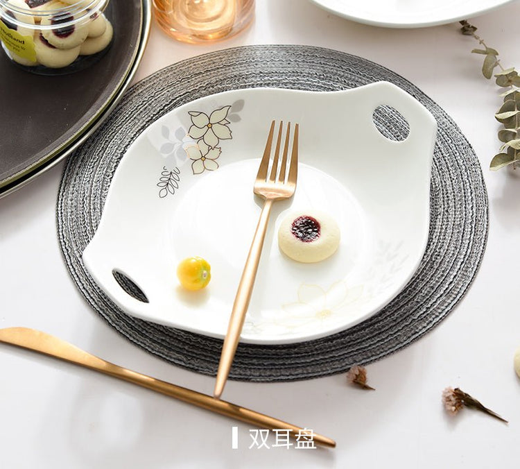 Bone China Tableware Set Bowl And Plate European Style Bowl And Dish Set - Mellies