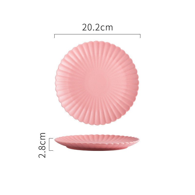 Solid Color Ceramic Dinner Plate | S & L - Mellies