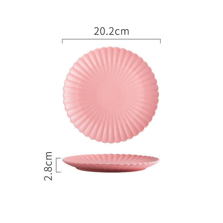 Solid Color Ceramic Dinner Plate | S & L - Mellies
