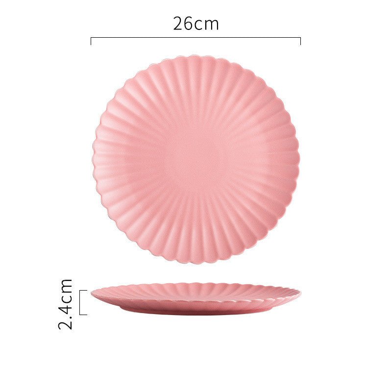 Solid Color Ceramic Dinner Plate | S & L - Mellies