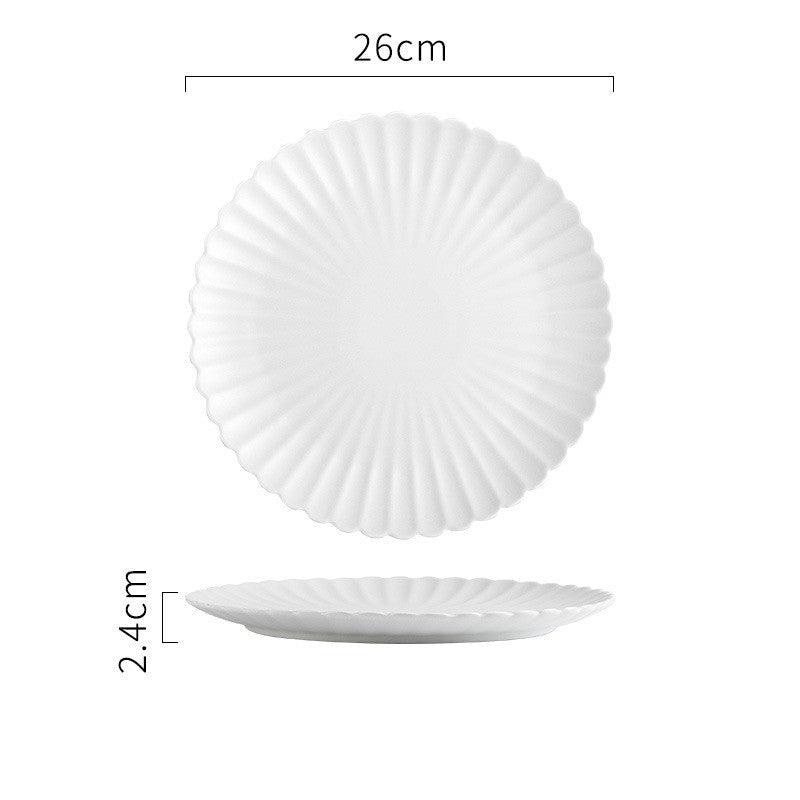 Solid Color Ceramic Dinner Plate | S & L - Mellies