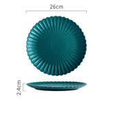 Solid Color Ceramic Dinner Plate | S & L - Mellies