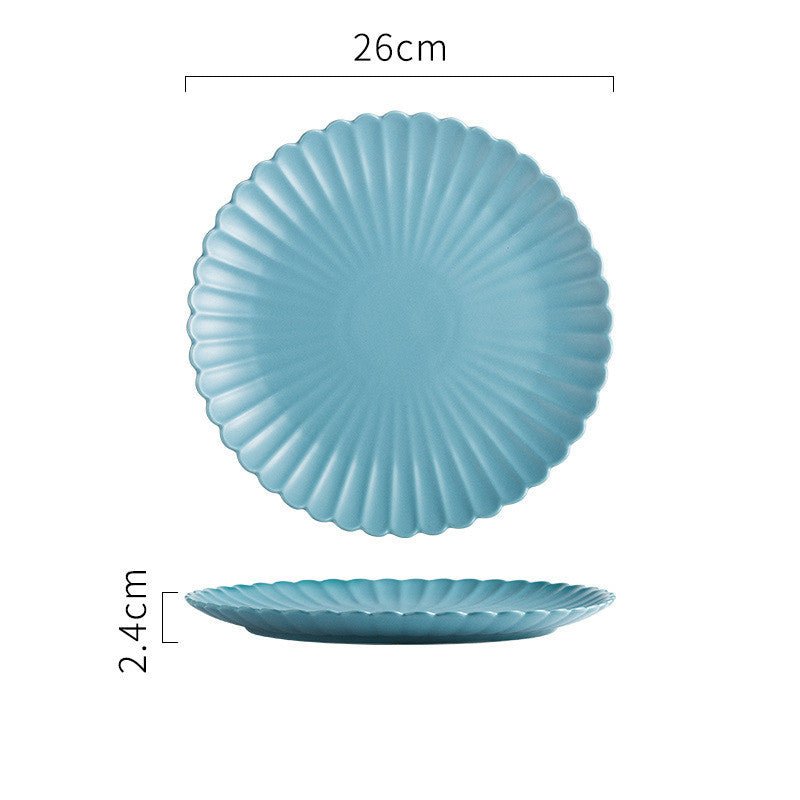 Solid Color Ceramic Dinner Plate | S & L - Mellies