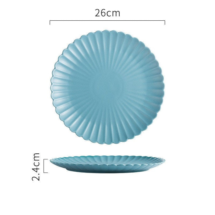 Solid Color Ceramic Dinner Plate | S & L - Mellies