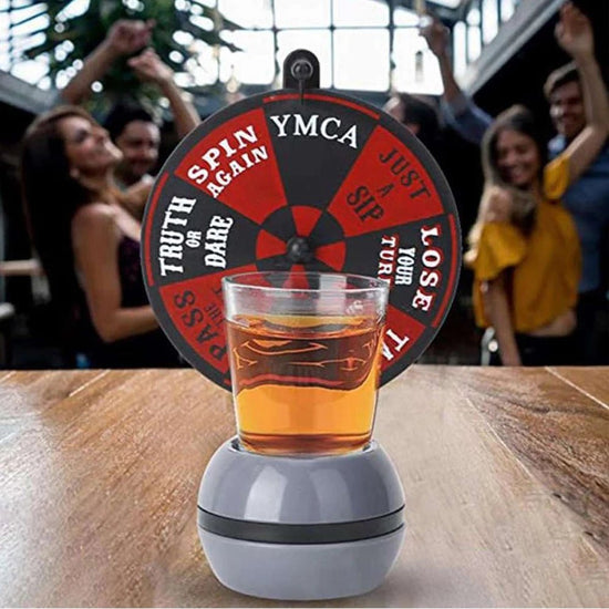 Funny Spinner Rotatable Beer Wine Glass Cup Wine Bar Party Drinking Game Kit Spin Shot Glass Bar Funny Tools Party Drinking Set - Mellies