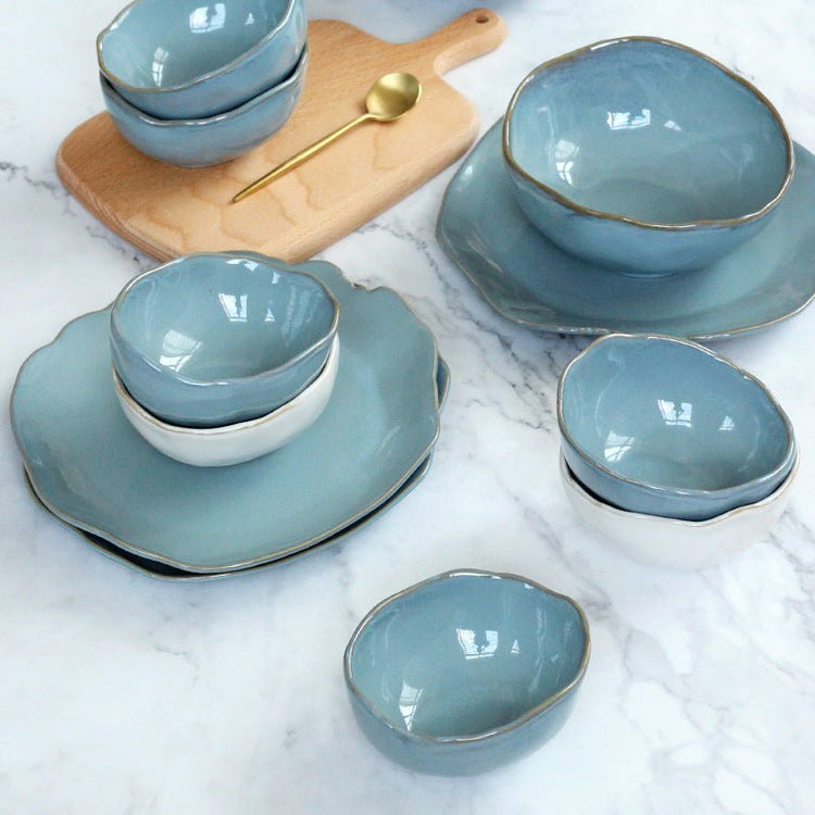 Nordic creative irregular ceramic tableware - Mellies