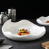 White Porcelain Serving Dish | Ridged Design | 3 Sizes - Mellies