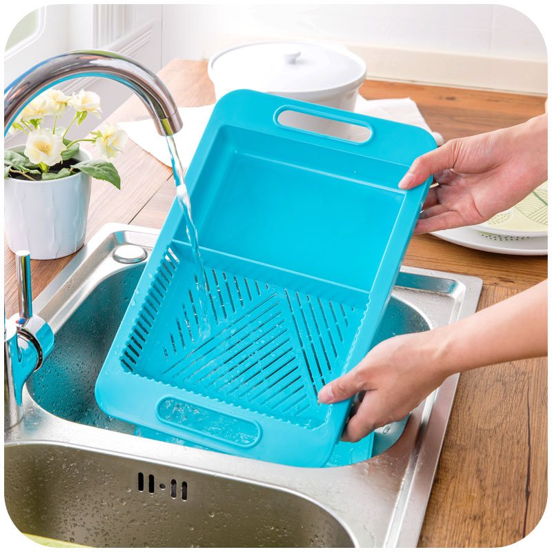 Multifunction Cutting Board with Drain Basket - Mellies