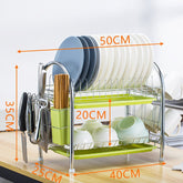 Multi - layer Floor Draining Bowl Rack - Mellies