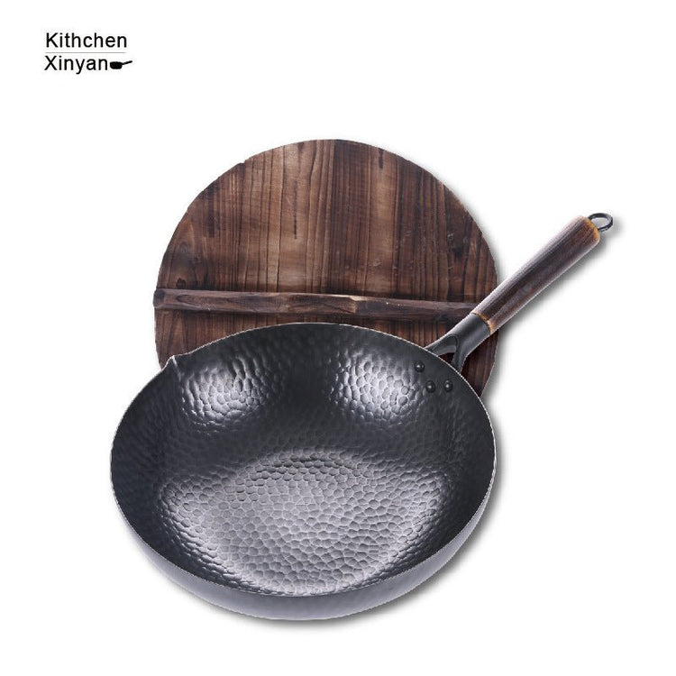 Iron Pan Traditional Iron Wok Handmade - Mellies