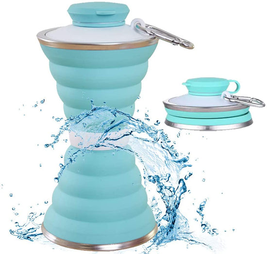 Foldable Silicone Water Bottle | 500ml | BPA - Free - Mellies