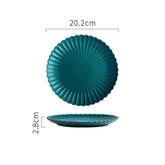 Solid Color Ceramic Dinner Plate | S & L - Mellies