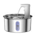 Round Stainless Steel Cat Water Fountain - Mellies
