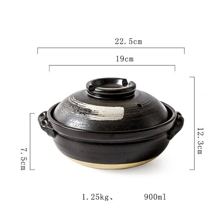 Stew Pot Soup Household Ceramic Gas Clay Pot Rice Casserole - Mellies