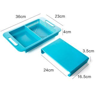 Multifunction Cutting Board with Drain Basket - Mellies