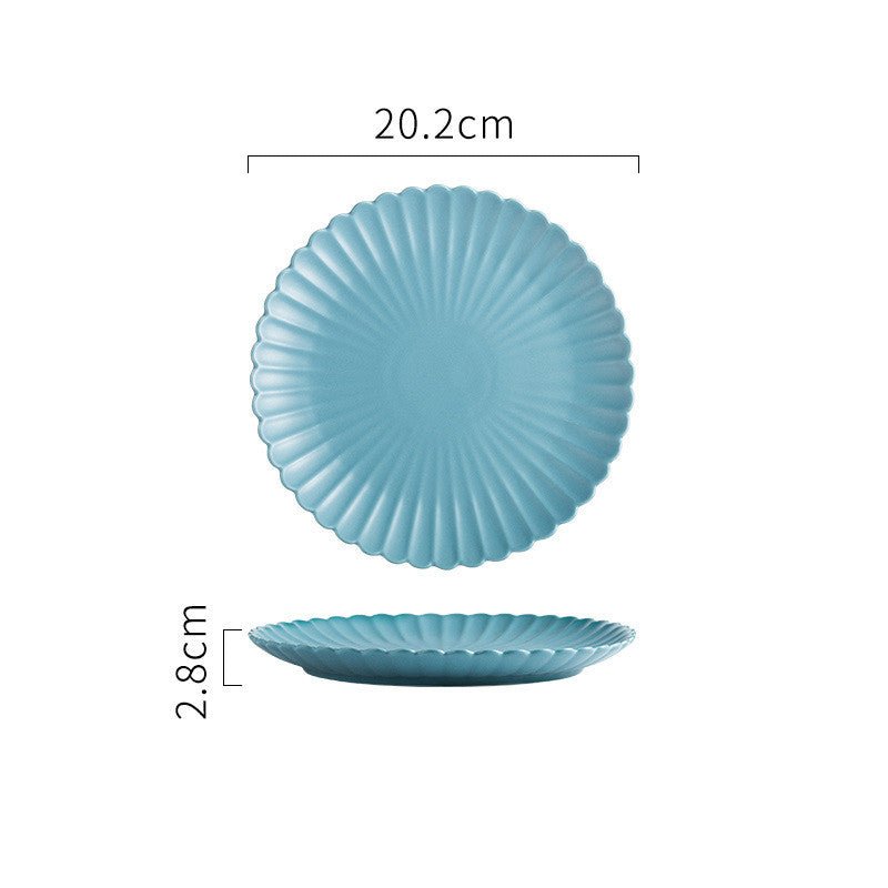 Solid Color Ceramic Dinner Plate | S & L - Mellies