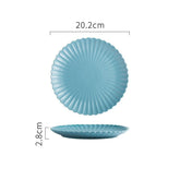 Solid Color Ceramic Dinner Plate | S & L - Mellies