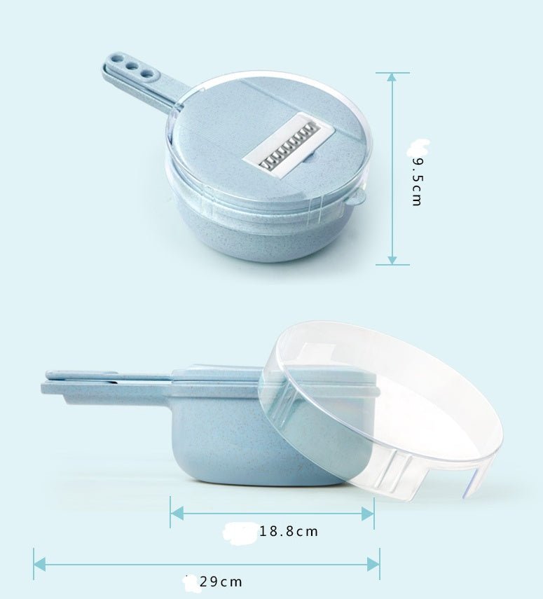 8 In 1 Mandoline Slicer Vegetable Slicer Potato Peeler Carrot Onion Grater With Strainer Vegetable Cutter Kitchen Accessories - Mellies
