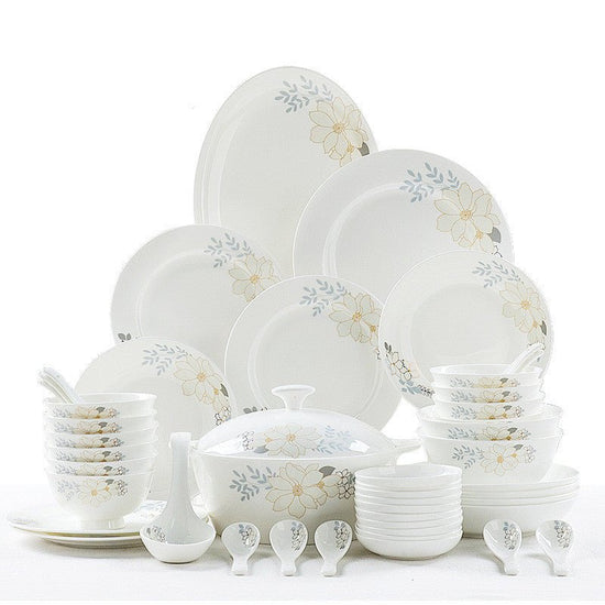 Bone China Tableware Set Bowl And Plate European Style Bowl And Dish Set - Mellies