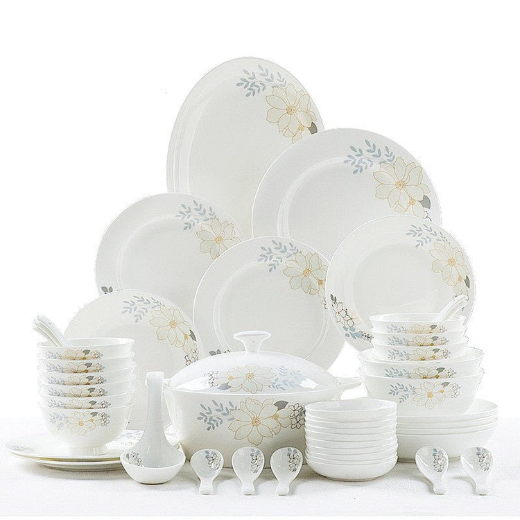 Bone China Tableware Set Bowl And Plate European Style Bowl And Dish Set - Mellies