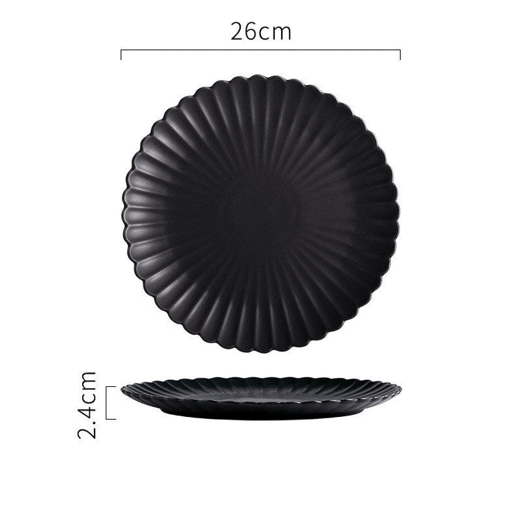 Solid Color Ceramic Dinner Plate | S & L - Mellies