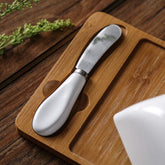 Simple Rectangle Ceramic Butter Dish With Lid Set - Mellies