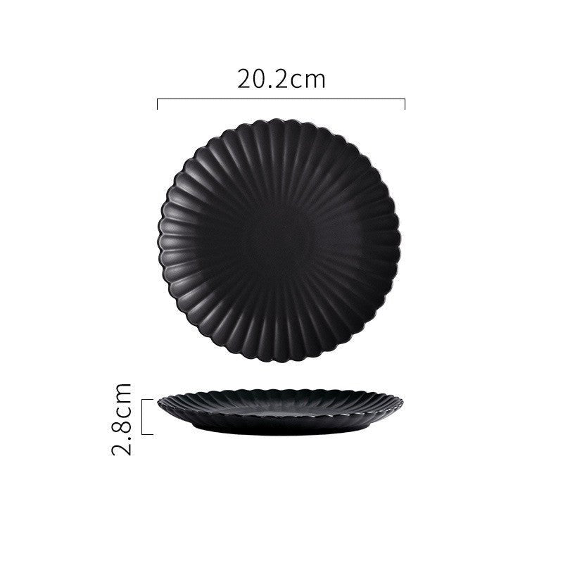 Solid Color Ceramic Dinner Plate | S & L - Mellies