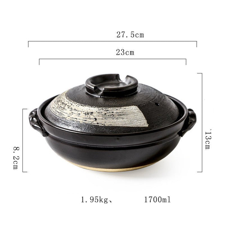 Stew Pot Soup Household Ceramic Gas Clay Pot Rice Casserole - Mellies