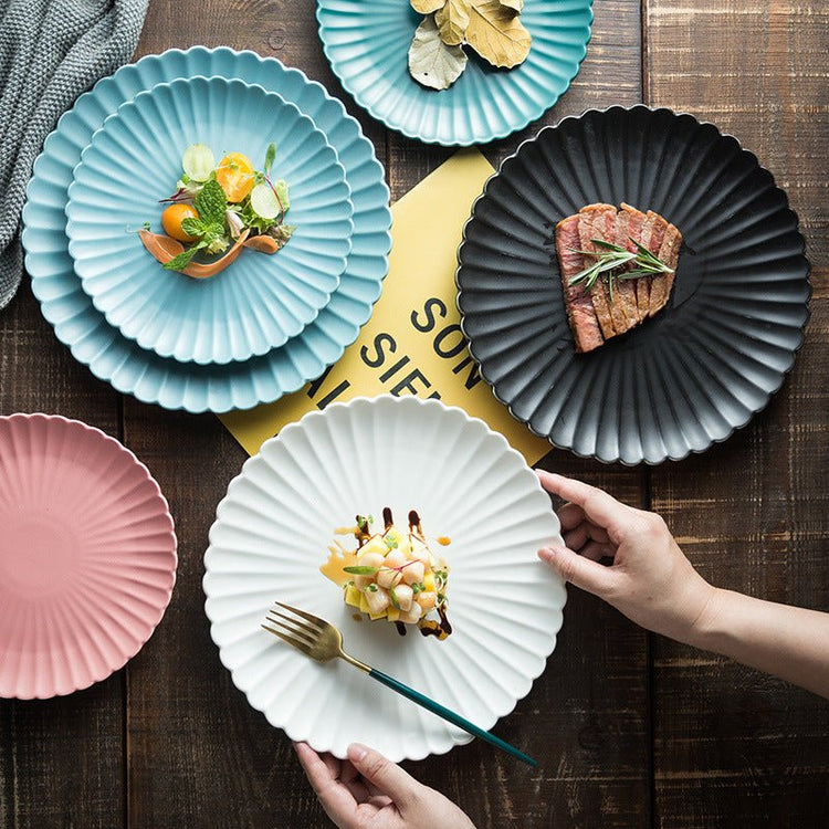Solid Color Ceramic Dinner Plate | S & L - Mellies