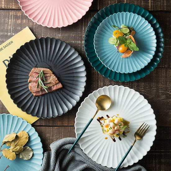 Solid Color Ceramic Dinner Plate | S & L - Mellies
