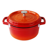 European Cast Iron Enamel Soup Pot 22cm Saucepan Soup Pot - Mellies