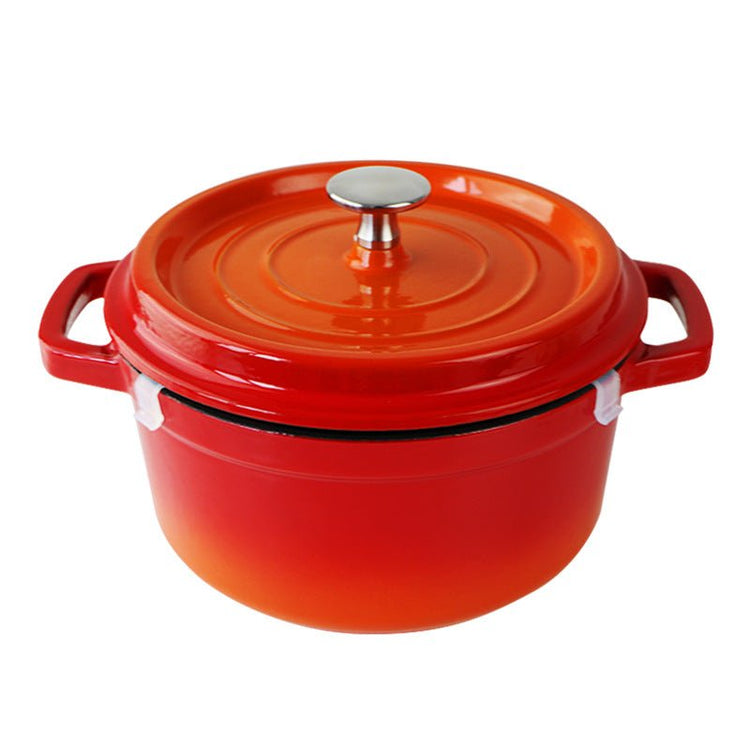 European Cast Iron Enamel Soup Pot 22cm Saucepan Soup Pot - Mellies