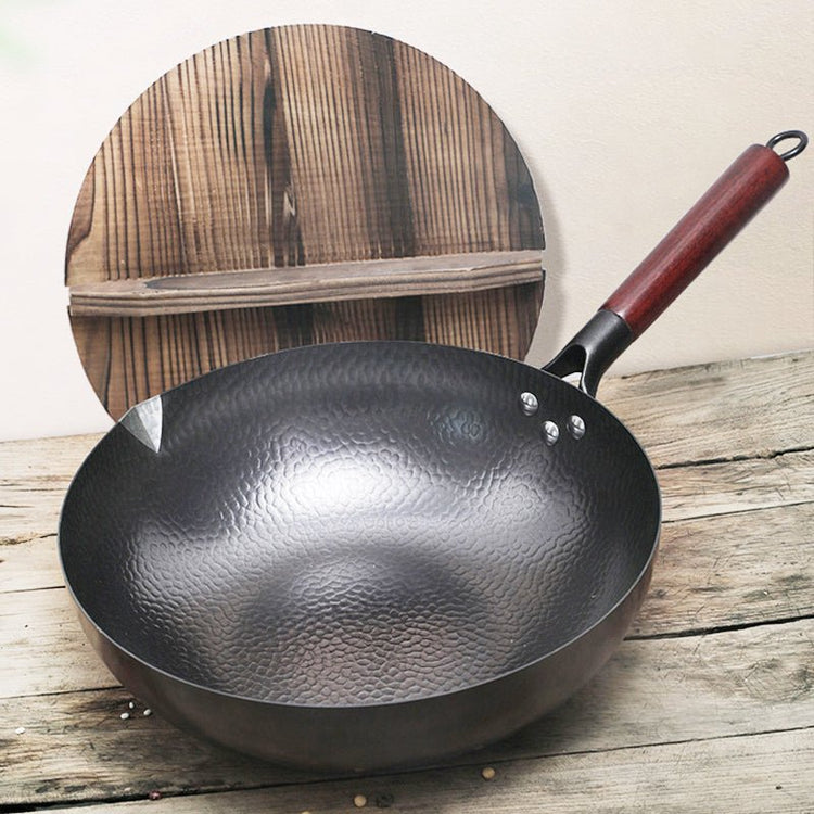 Iron Pan Traditional Iron Wok Handmade - Mellies