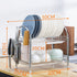 Multi - layer Floor Draining Bowl Rack - Mellies