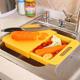 Multifunction Cutting Board with Drain Basket - Mellies