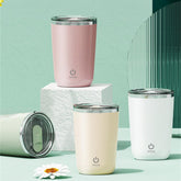 350ml Automatic Self Stirring Mug Coffee Milk Juice Mixing Cup Electric Stainless Steel Lazy Rotating Mug Magnetic Stirring Cup Kitchen Gadgets - Mellies