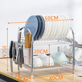 Multi - layer Floor Draining Bowl Rack - Mellies