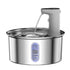 Round Stainless Steel Cat Water Fountain - Mellies