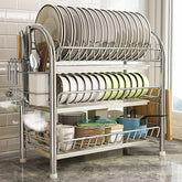 Multi - layer Floor Draining Bowl Rack - Mellies