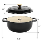6 Qt Cast Iron Dutch Oven - Mellies
