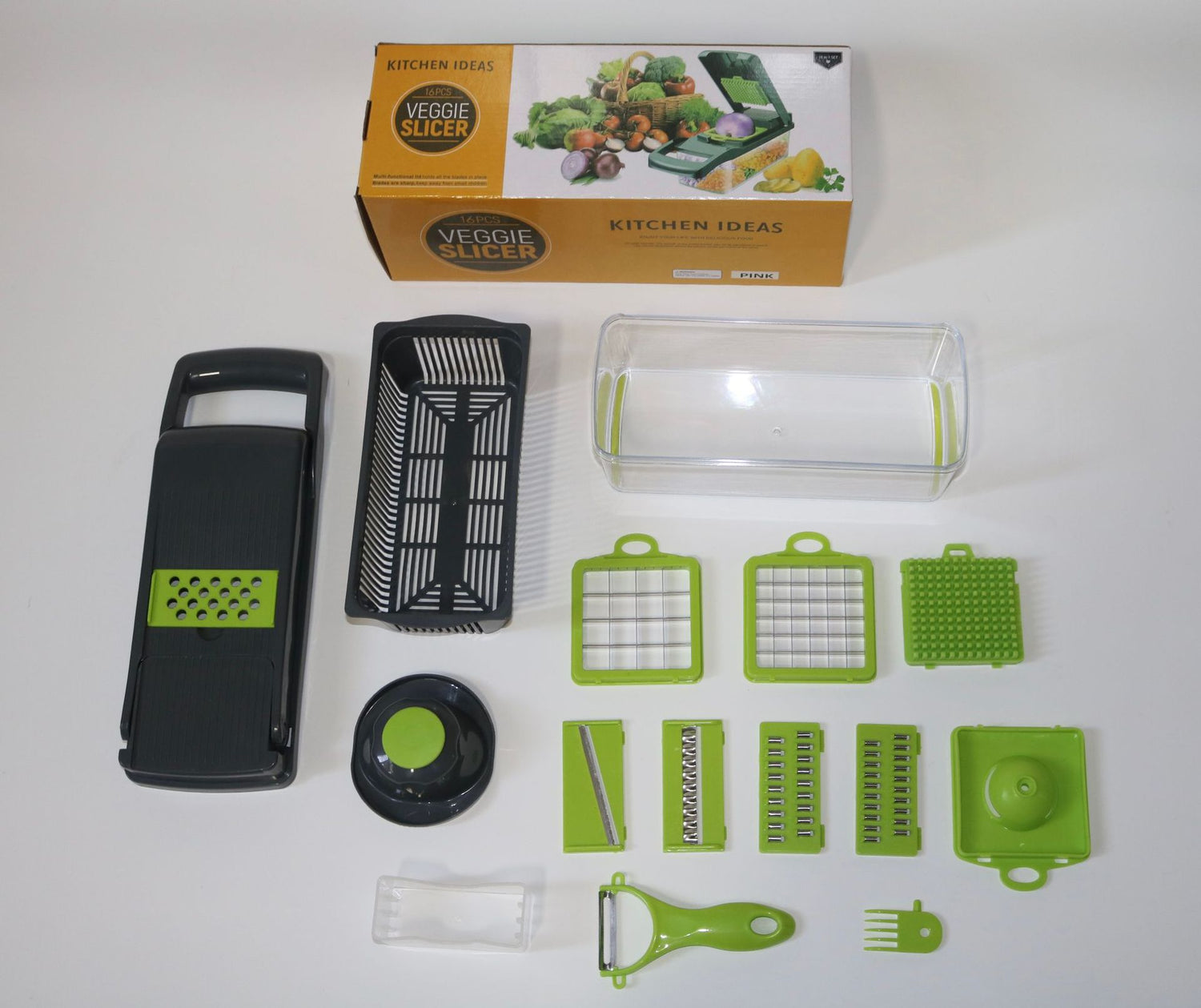 Multi - Blade Vegetable Cutter & Slicer Set | 14 - in - 1 or 16 - in - 1 - Mellies