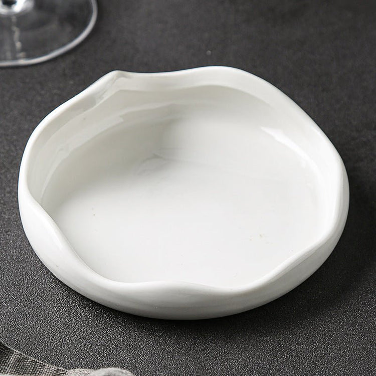 White Porcelain Serving Dish | Ridged Design | 3 Sizes - Mellies